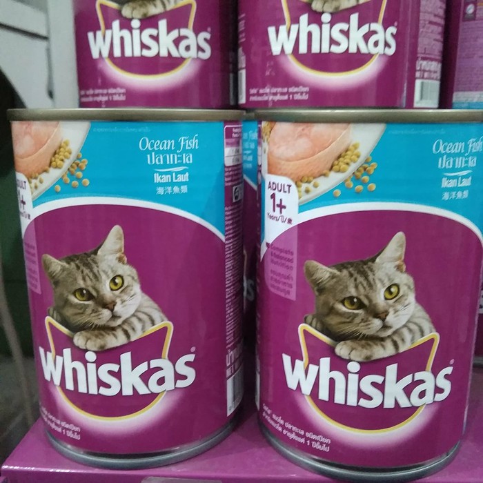 Whiskas Kaleng Ocean Fish 1Dus (24pcs) Makanan Basah Kucing