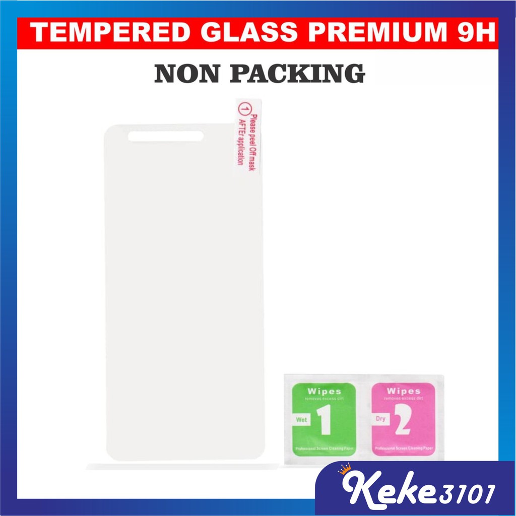 [NON PACKING] Tempered Glass 9H For Oppo Xiaomi Realme Samsung Vivo Iphone  Infinix All Type