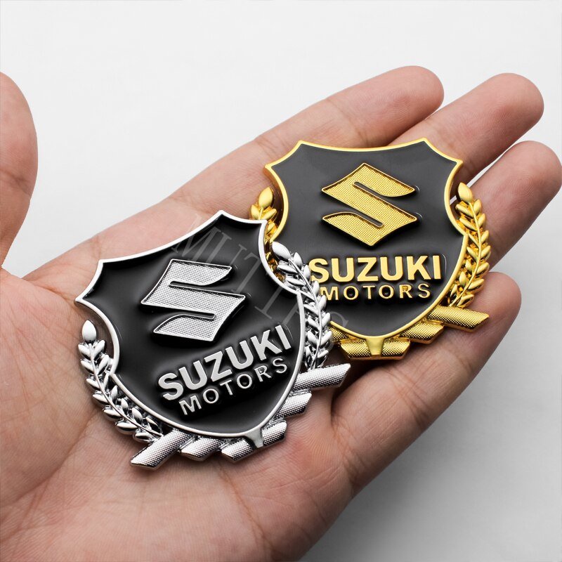 Stiker Emblem Logo Suzuki 3D Bahan Metal Untuk Belang Swift V100 RG Best Rc80 Rgv Jimnny