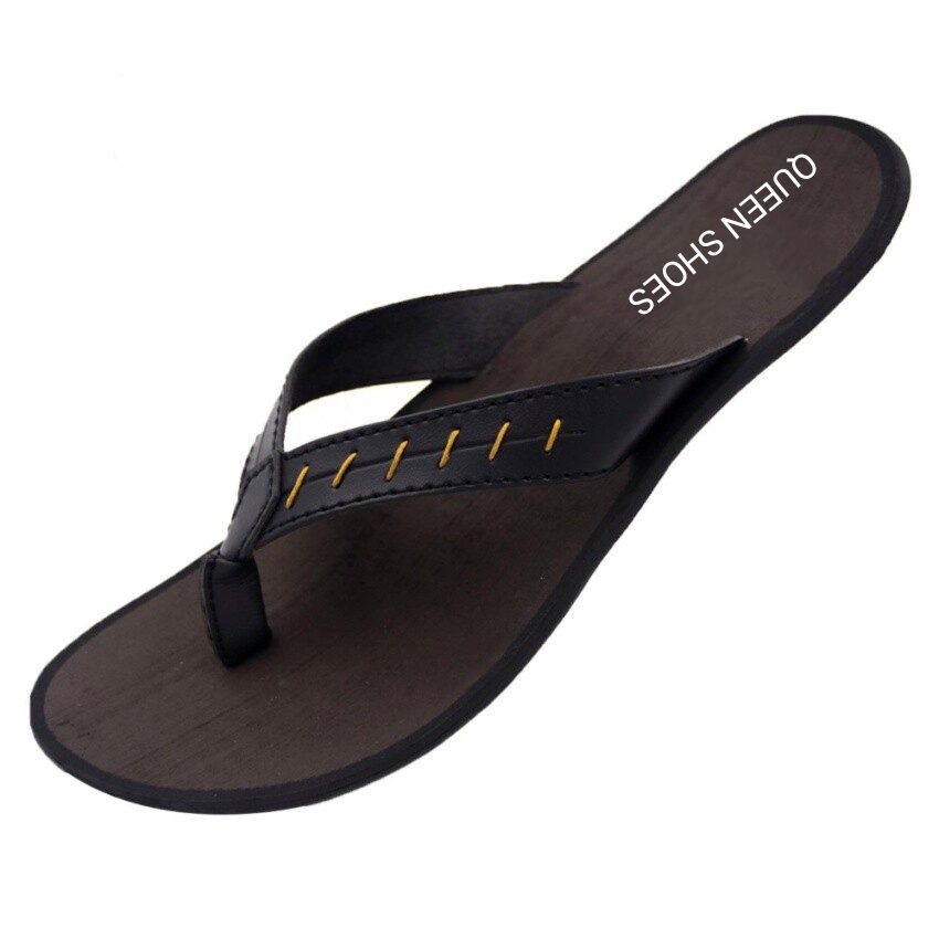 Sandal Kulit Pria Simple Trendy Nyaman di Pakai