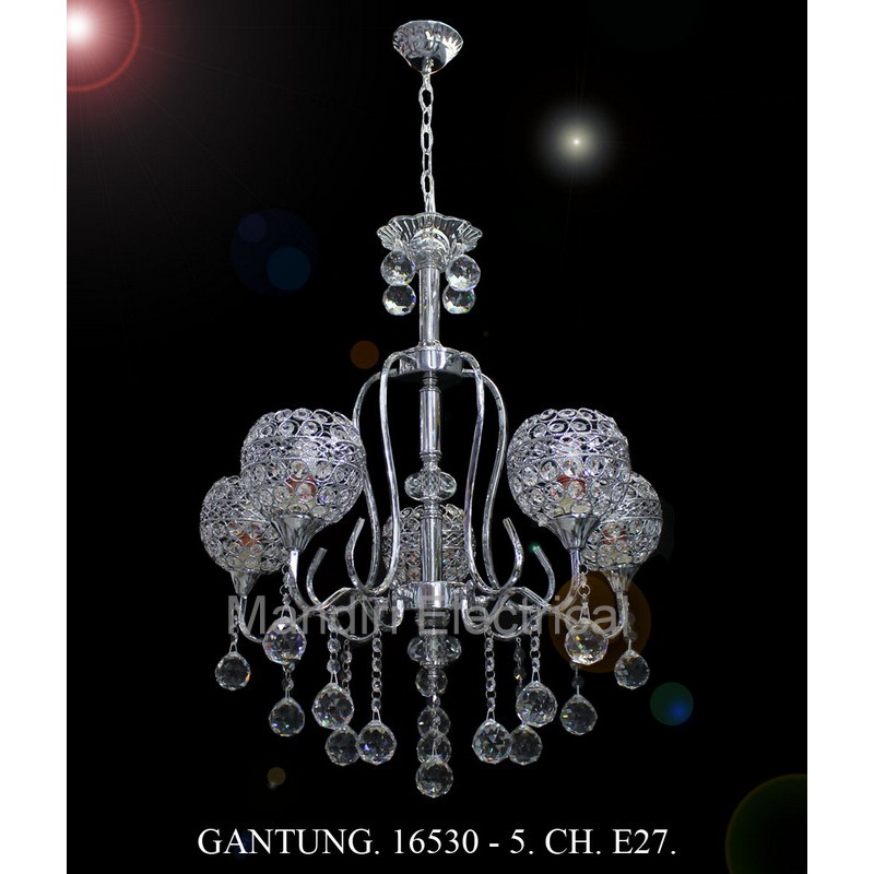 Lampu Hias Gantung Crystal Ruang Tamu 16530/ 5