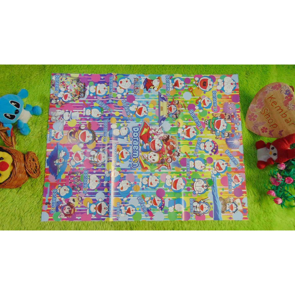 

kembarshop sampul kado bayi kertas kado lahiran baby gift motif Doraemon The Movie