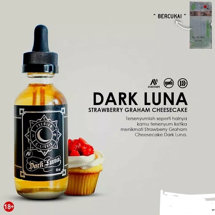 Liquid Dark Luna by CMW Emkay - Strawberry Cheesecake - 100% Authentic - 3mg 6mg 60ml