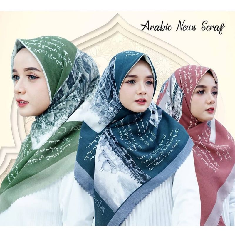 JILBAB KORAN ARAB KERUDUNG SEGI EMPAT HIJAB VOAL TERLARIS TERMURAH