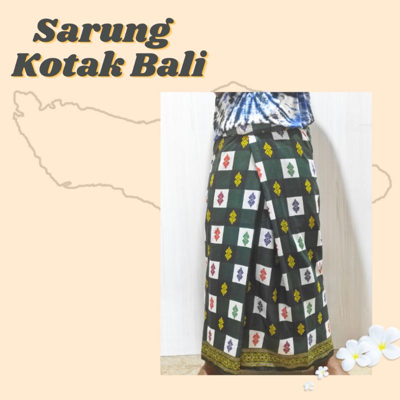 Sarung Kotak Bali | Sarung Catur Khas Bali