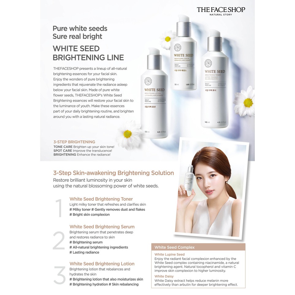 THEFACESHOP - White Seed Brightening Serum 50 ml