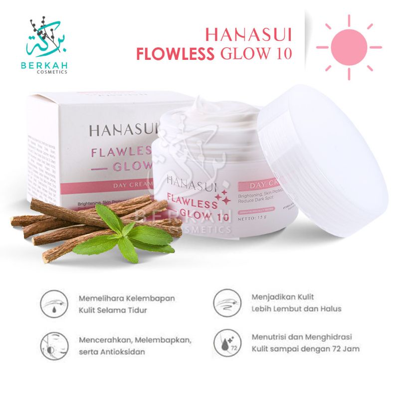 Hanasui Flowless Glow 10 Day Cream 15gr