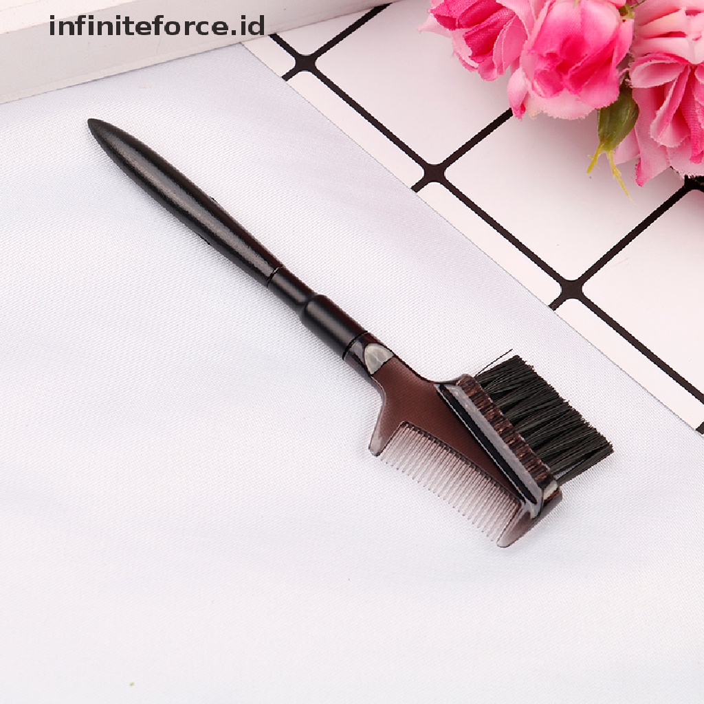 (Infiniteforce.Id) Pensil Alis Dua Sisi Warna Hitam