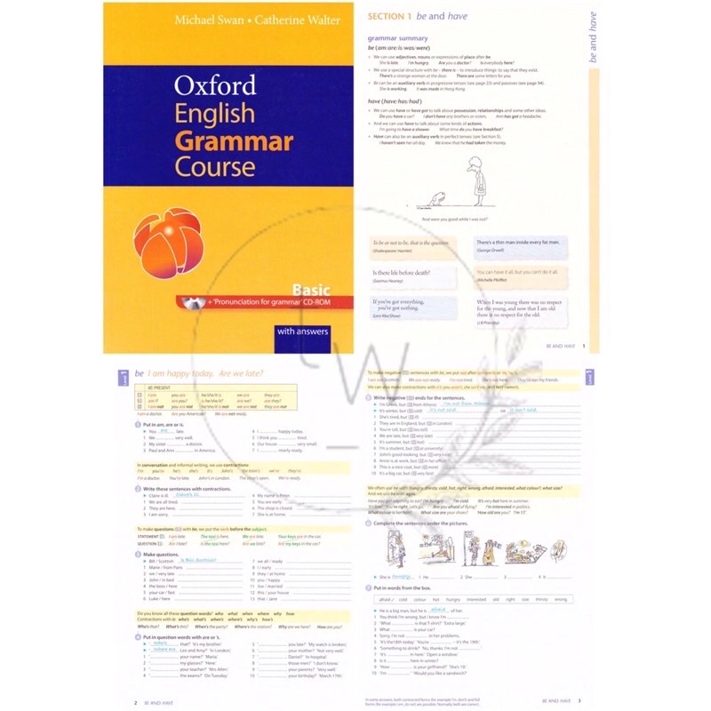 Oxford English Grammar Course Basic / Intermediate / Advanced | Buku Tata Bahasa Inggris-1