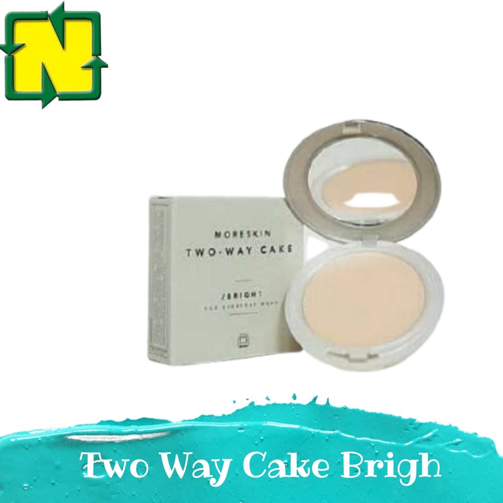 TWO WAY CAKE MORESKIN BRIGHT Moreskin Two Way Cake Nasa / Bedak Padat Moreskin Warna Bright - GRIYA 