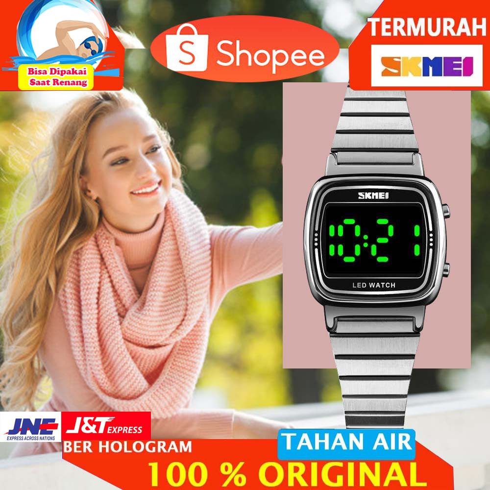 SKMEI Jam Tangan Digital Wanita - 1543 Silver