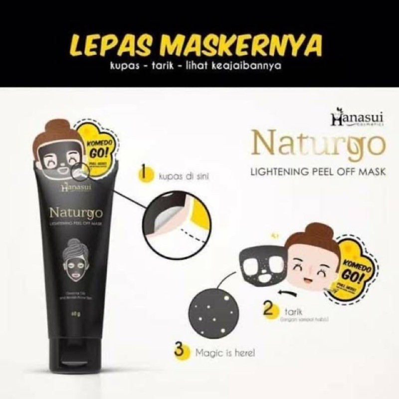 Hanasui Masker Komedo Naturgo (TUBE)