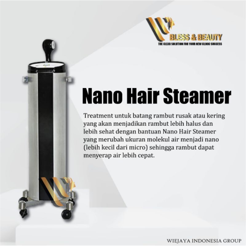 Hair Steamer Nano Mist Steamer Blue Ray Steamer Rambut