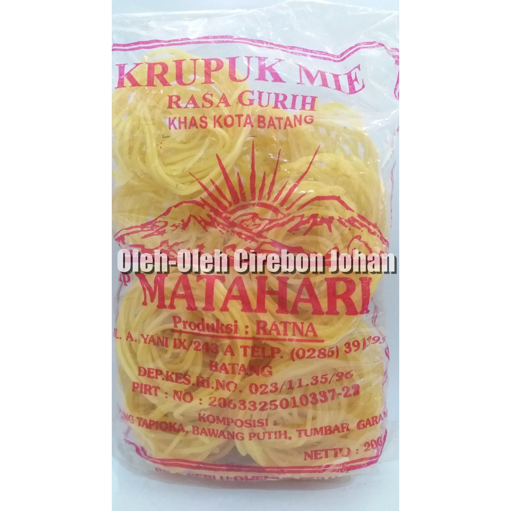 Krupuk Mie Kuning Matahari