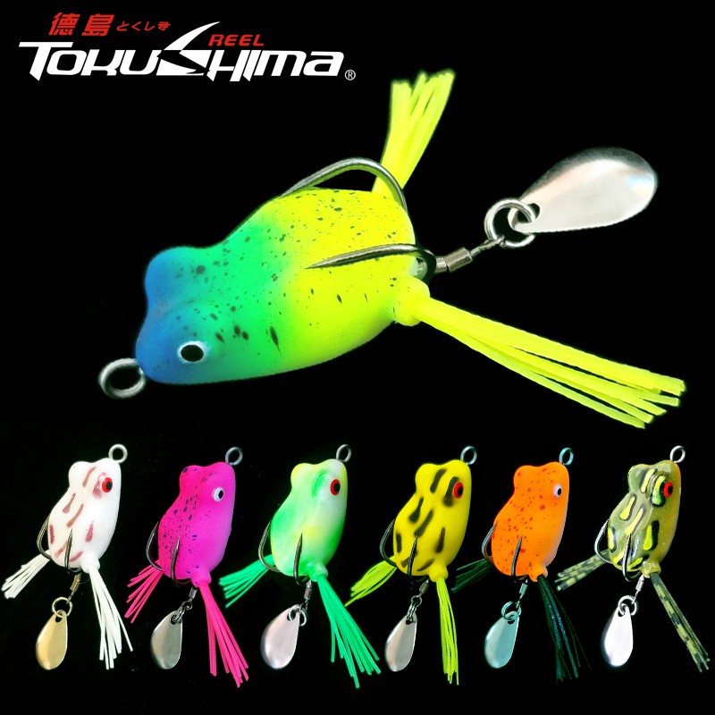 1Pcs Mini Umpan Katak Soft Frog 3cm/4.2g Umpan Casting Haruan Toman Floating Bait 3D Eyes Fishing Lure With Sequins