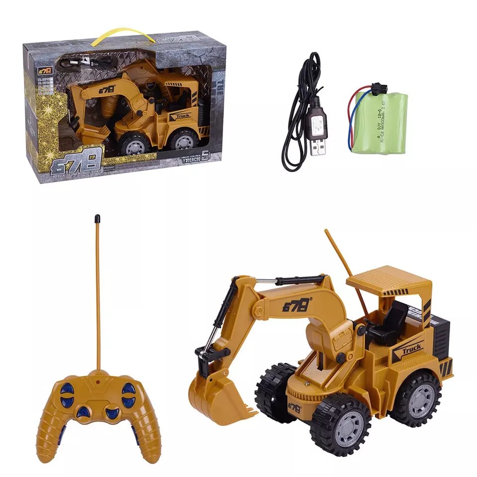 RC Excavator Alat Berat Remote Control Bulldozer Truck Crawler