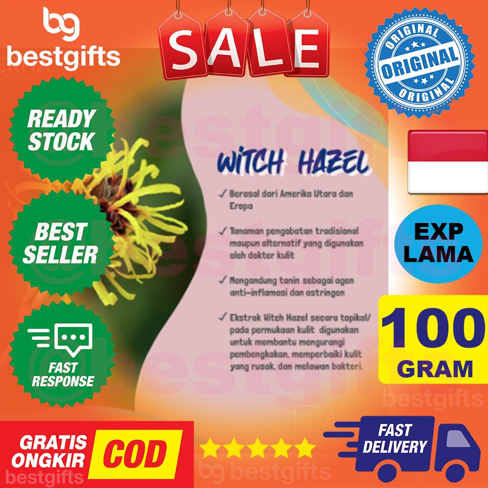 ERHA ACNEACT WITCH HAZEL BHA GENTLE ACNE FACIAL WASH SABUN WAJAH JERAWAT KULIT BERJERAWAT 100 GRAM