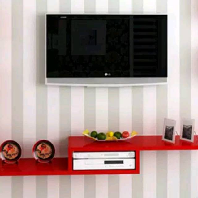 Rak dinding TV minimalis rak DVD floating shelves murah