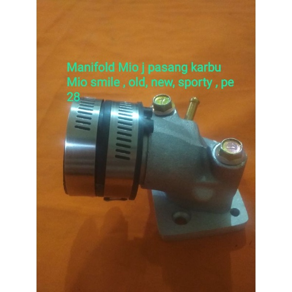 intake manipol  motor Yamaha Mio + adaptor mio j  pasang karburator Mio smile , Mio sporty, Mio old,