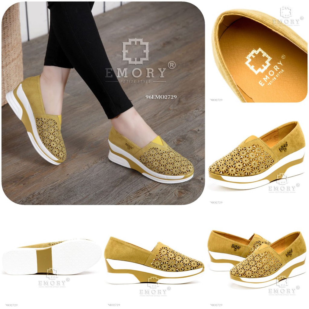  Sepatu  Wedges  EMORY Mirava 2729 Shopee Indonesia