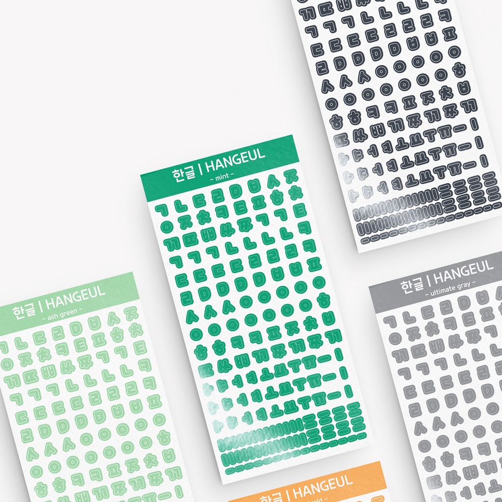 

STIKER DECO - HANGEUL X CLASSIC SOLID