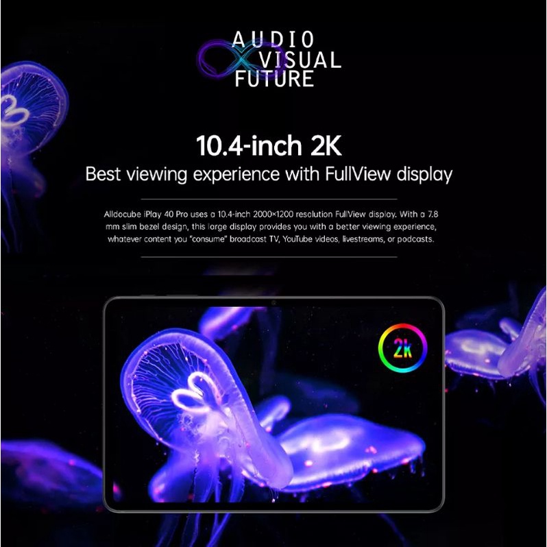 Alldocube iPlay 40 Pro 4G LTE 8/256GB 10.4&quot; 2K Tablet PC Android 11