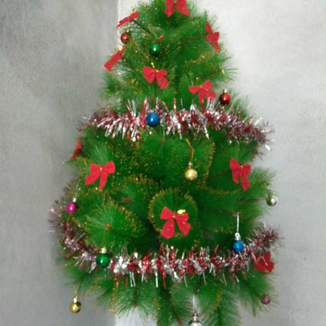 Pohon Natal Hiasan Natal Pita 1/12 Aksesoris Natal