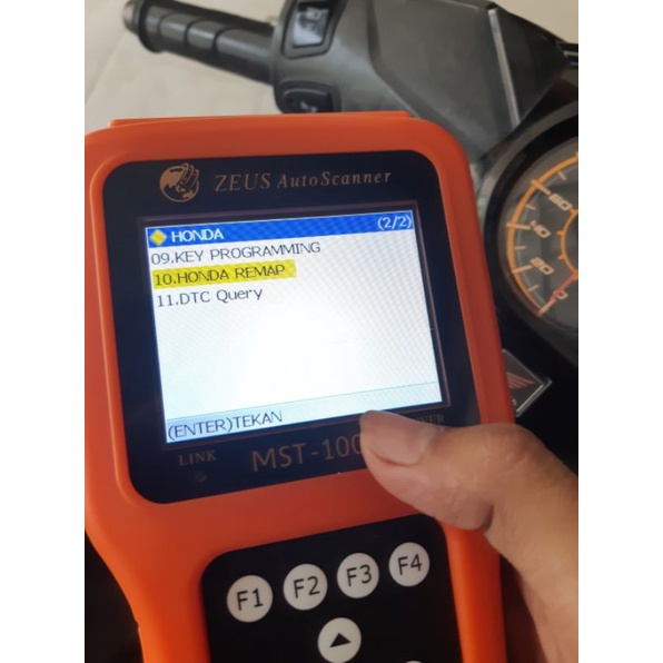 Scanner Motor Zeus MST-100P Full Brand Motor Kawasaki Remap Scanner Ecu Injection Injeksi
