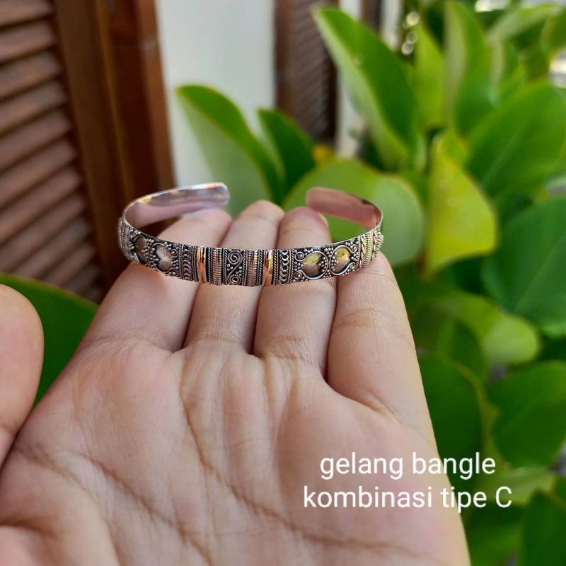 bangle atau gelang perak bali asli 925%