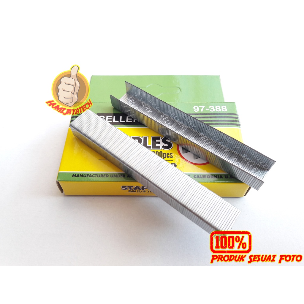 

Isi Staples Tembak 8mm Sellery / Isi Staples Tembak / Isi Gun Tacker