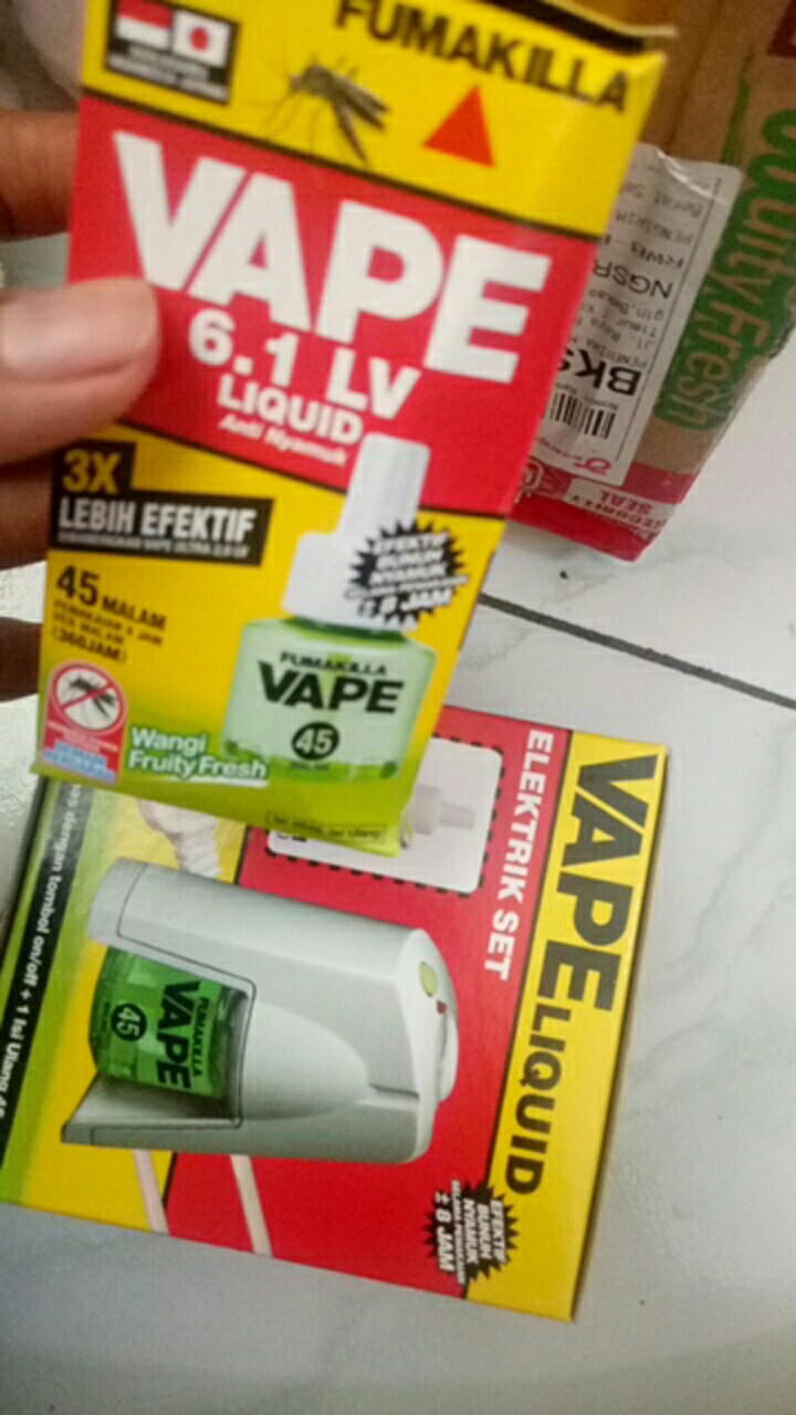 Obat Nyamuk Elektrik Vape Liquid 45 Malam Refill Fruity Fresh