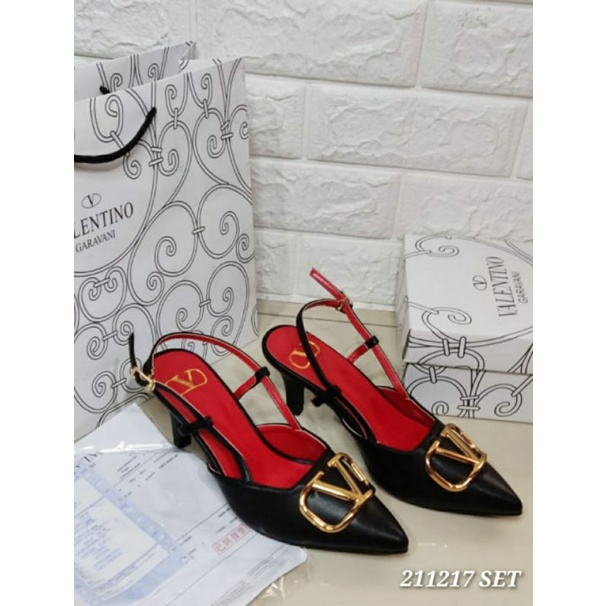 New arrival High Heel V.L import Leather kode 211217