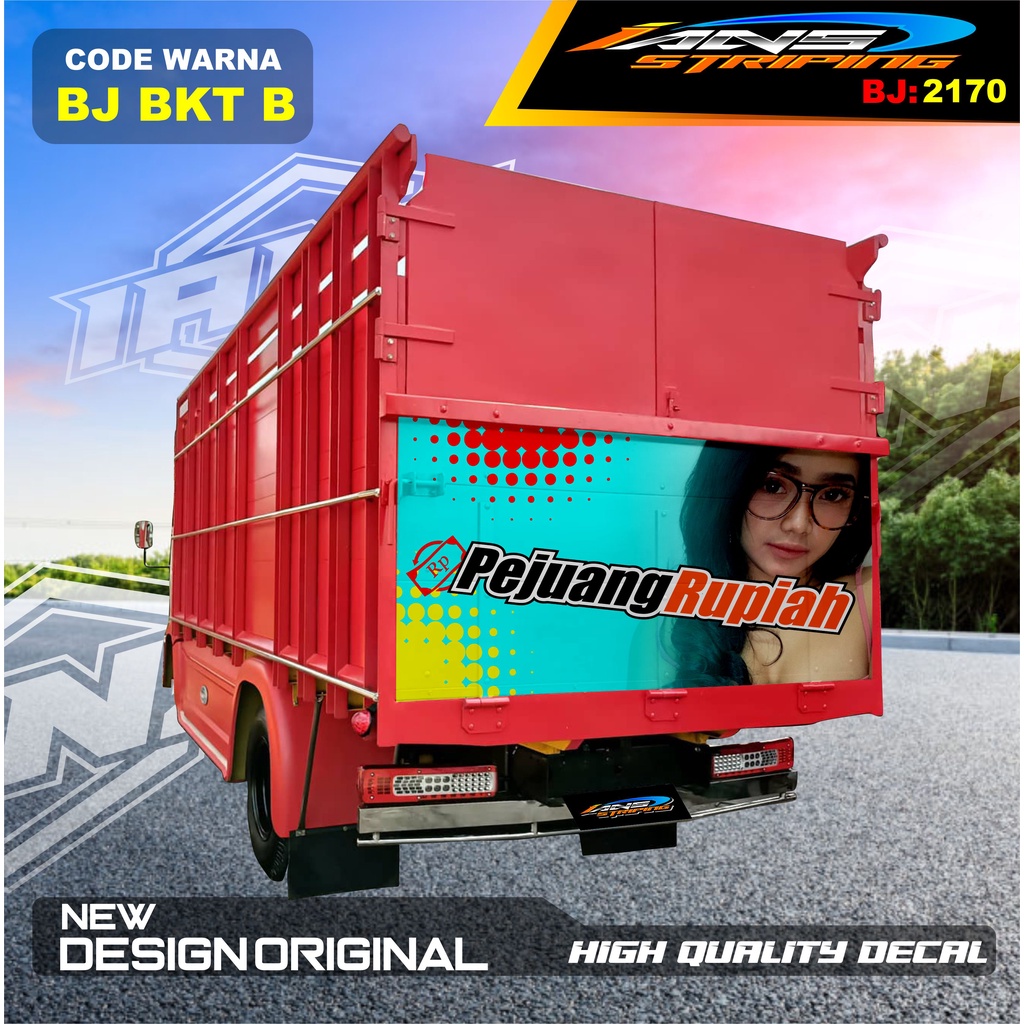 STIKER BAK BELAKANG TRUK DINA / STIKER DECAL PINTU BELAKANG TRUK OMPLONG / STICKER DECAL BAK BELAKANG TRUK HINO / STIKER DECAL PINTU BELAKANG TRUK