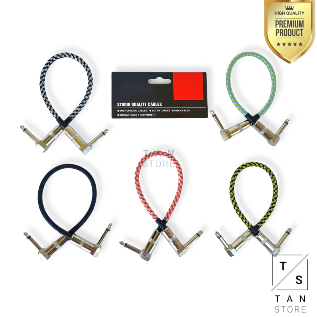 Kabel Jack Jumper Efek Gitar Low Noise Premium Studio Quality