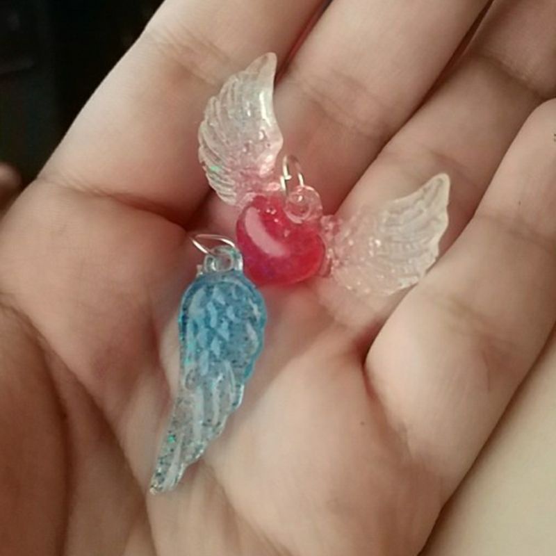 SIY  Crystal Epoxy Resin Mold Angel Wing Shape Casting Silicone Mould Handmade DIY Crafts Jewelry Making Tool