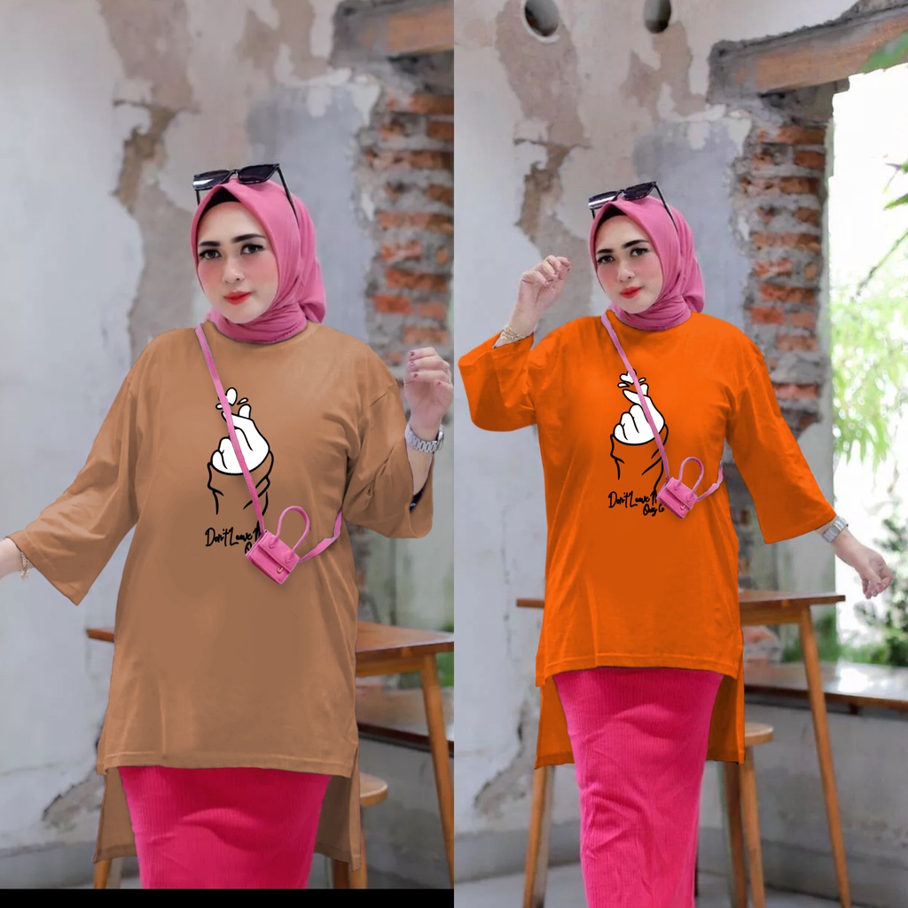 GR TUNIK OVERSIZE SARANGHAE TERBARU MIDI DRES BASIC VIRAL OVERSIZE SR362