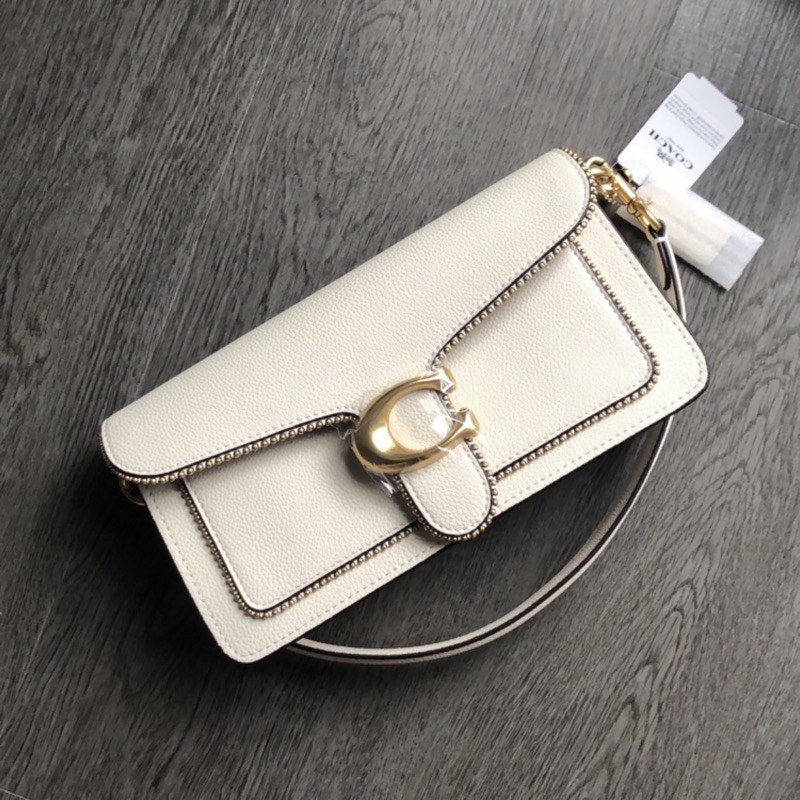 READY STOCK Coach Tabby 26 with Beadchain in chalk
