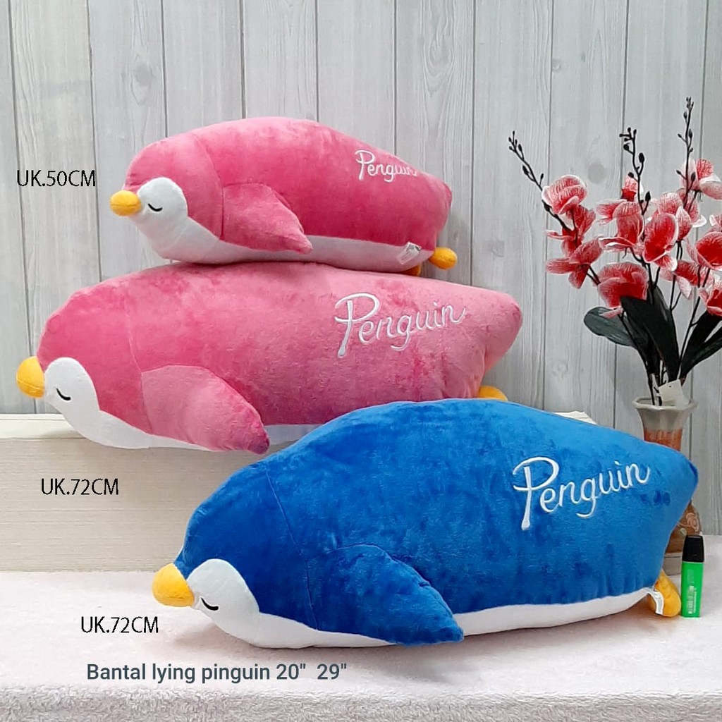 Boneka pillow pingun soft bahan sangat lembut guling pinguin pororo kado ultah
