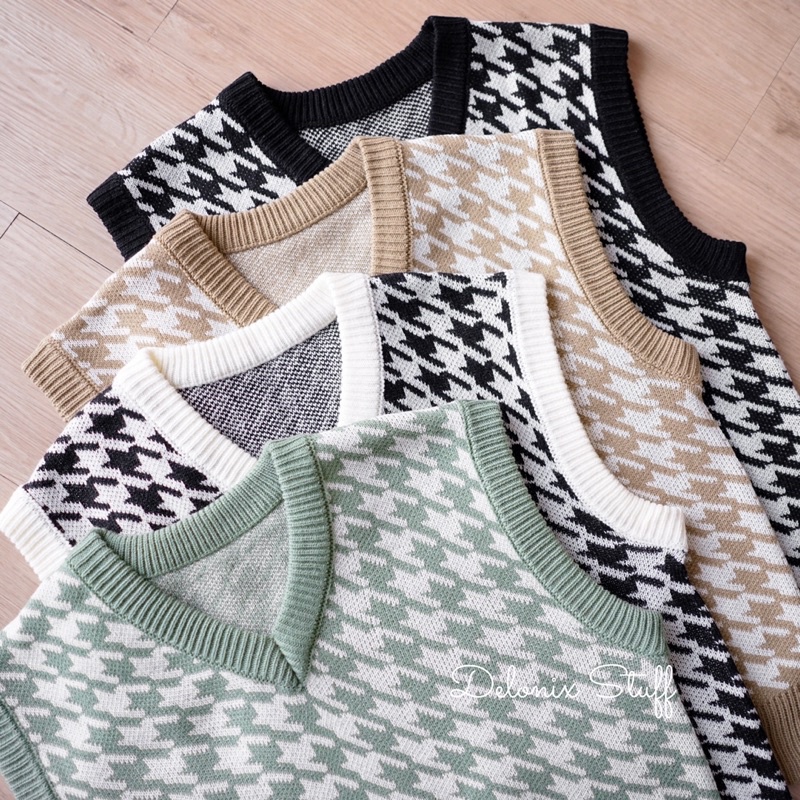 DELONIX | Houndstooth vest zara