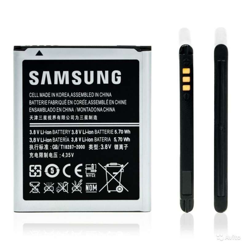 Baterai batu batrai Samsung Galaxy Ace2 /S3 Mini/J1 Mini/i8160/i8190 konektor 3 pin