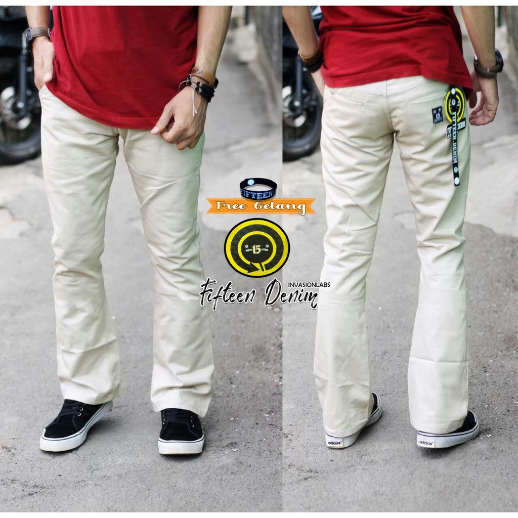 TERLARIS ! CELANA CHINO PANJANG CUTBRAY PRIA DEWASA ORIGINAL FIFTEEN DENIM KEREN MURAH BERKUALITAS PREMIUM