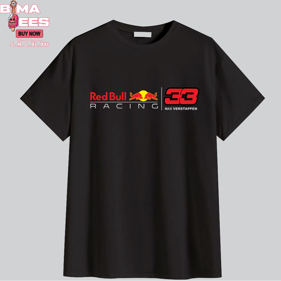 baju kaos Racing F1RED BULL REDBULL MAX VERSTEPPEN 33 Kaos Otomotif - Bimatees
