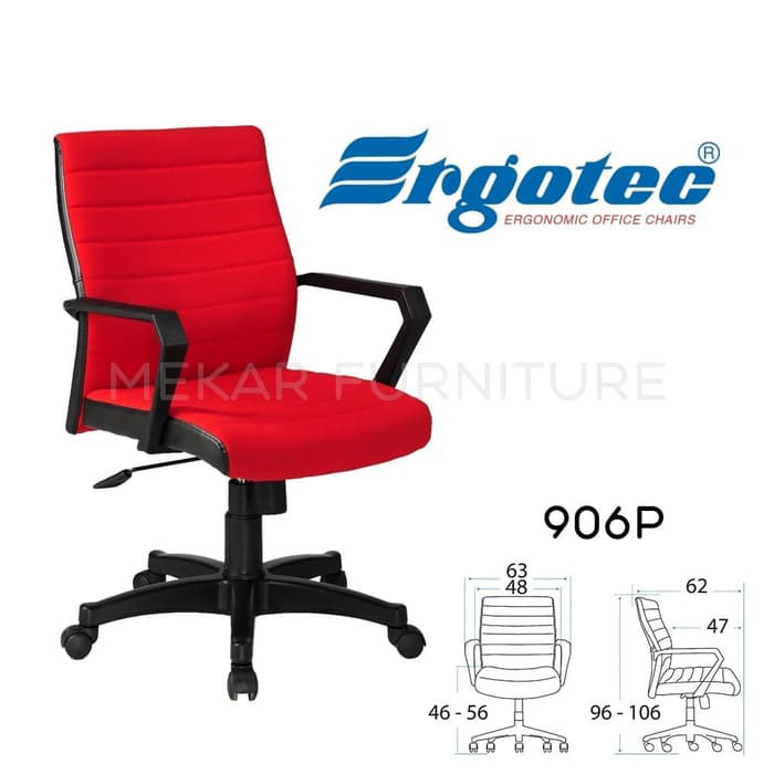 Jual Ergotec 906 P Kursi Kantor Kursi Kerja | Shopee Indonesia