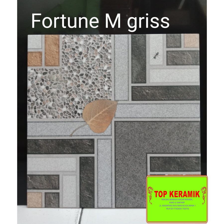 Keramik Lantai Kita 40x40 Fortune M Gris Kw 1