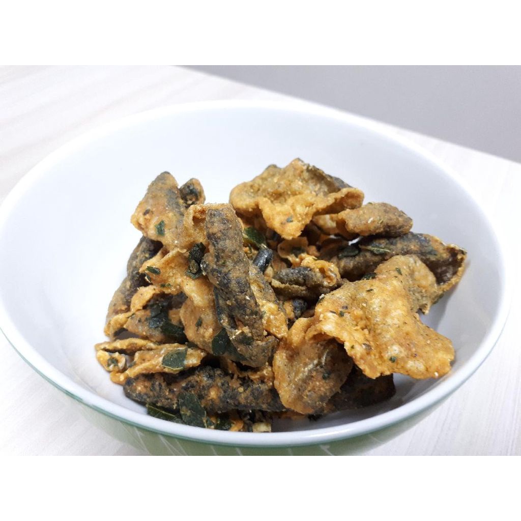 

Kulit Ikan Salmon Krispi Keju