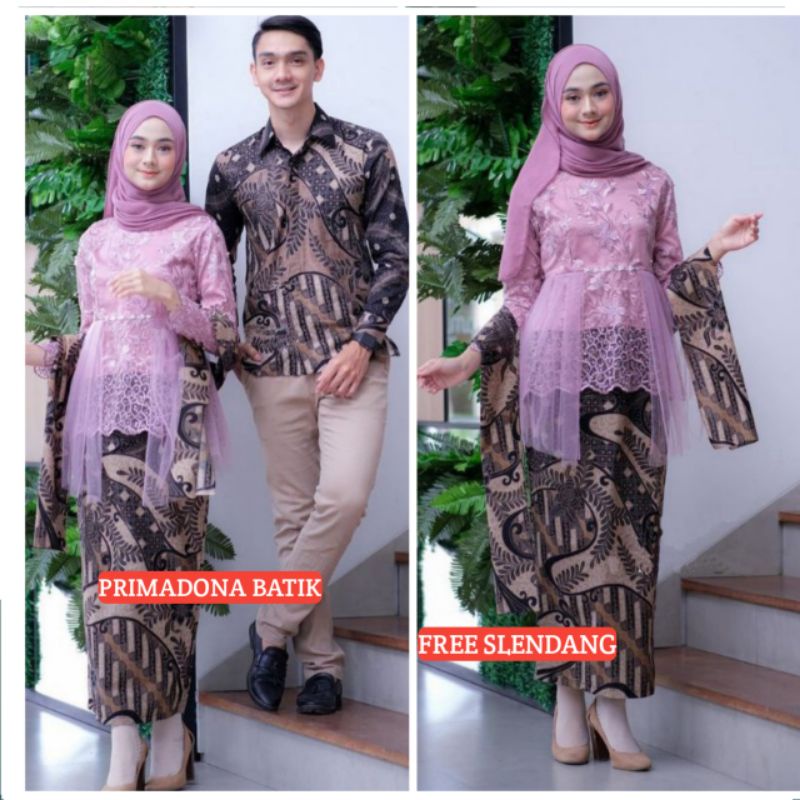 Couple Kebaya Modern Baju Wisuda Tunangan Lamaran Terbaru Baju Batik Brokat Couple