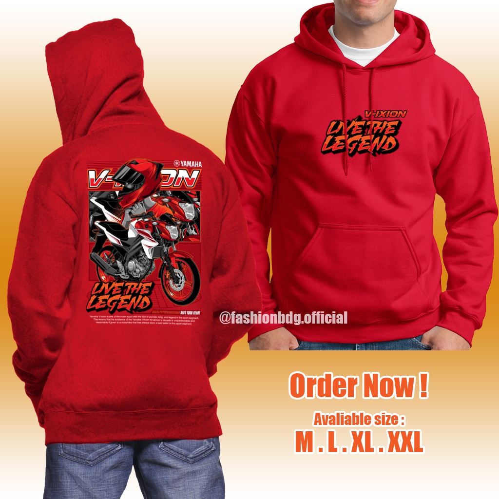 Sweater Vixion Live In The Legend Distro Keren Bahan Tebal / Hoodie Vixion / Jaket Vixion