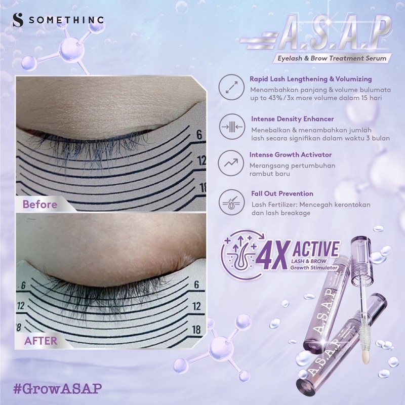 [ READY STOCK ] A.S.A.P SOMETHINC | EYELASH &amp; BROW TREATMENT SERUM BY SOMETHINC | SERUM BULU MATA &amp; ALIS