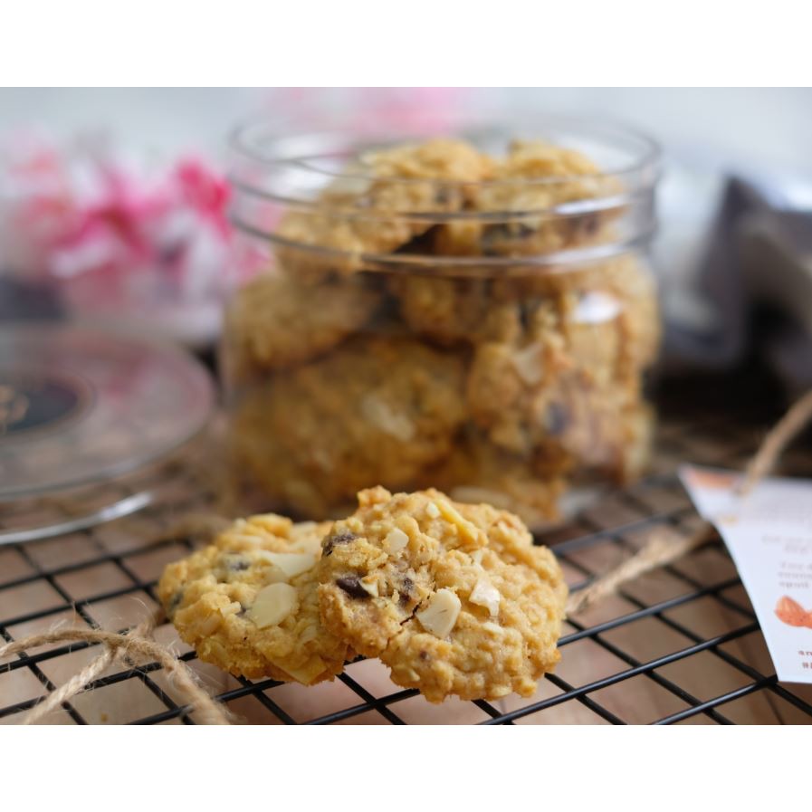 

Oatmeal Cookies - Choco / Cheese / Matcha / Double Choco Almond Oatmeal Cookies (250 gr)