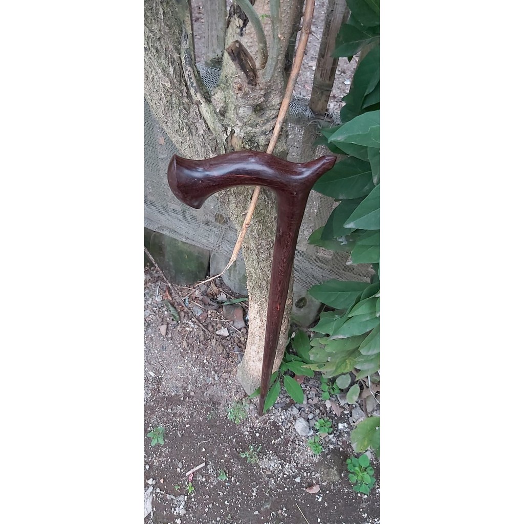 TONGKAT JALAN KAYU GALIH ASEM / tongkat jalan kayu galih asem asli grade A+ / Tongkat jalan dalang